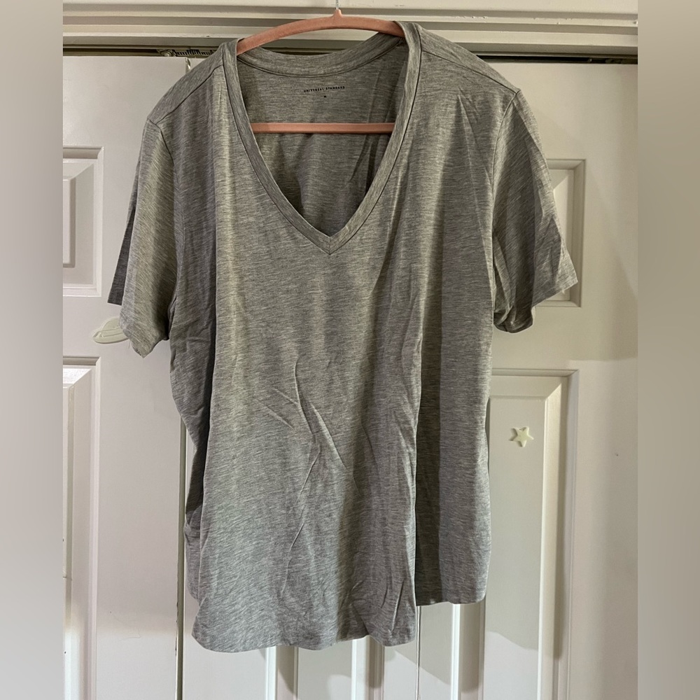 Gray Universal Standard Vee Rex Tee Size M